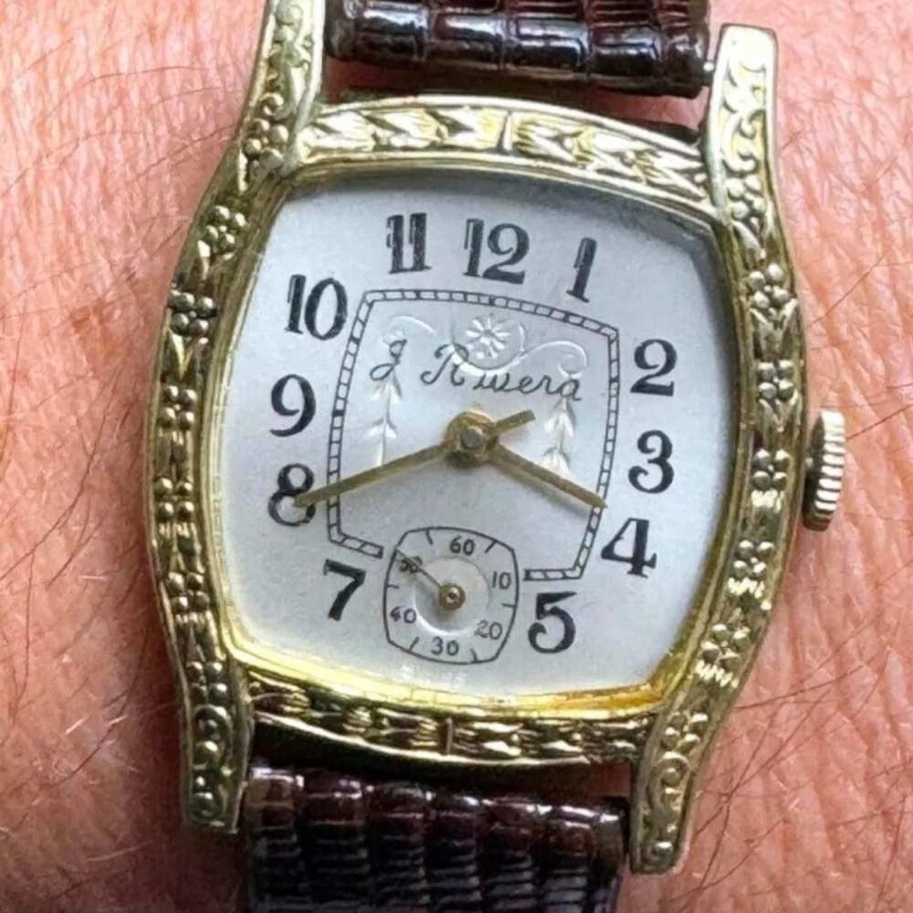 J Riveria Watch Gold Vintage - Picture 2 of 9
